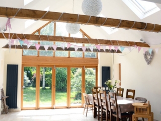 family space and dining room